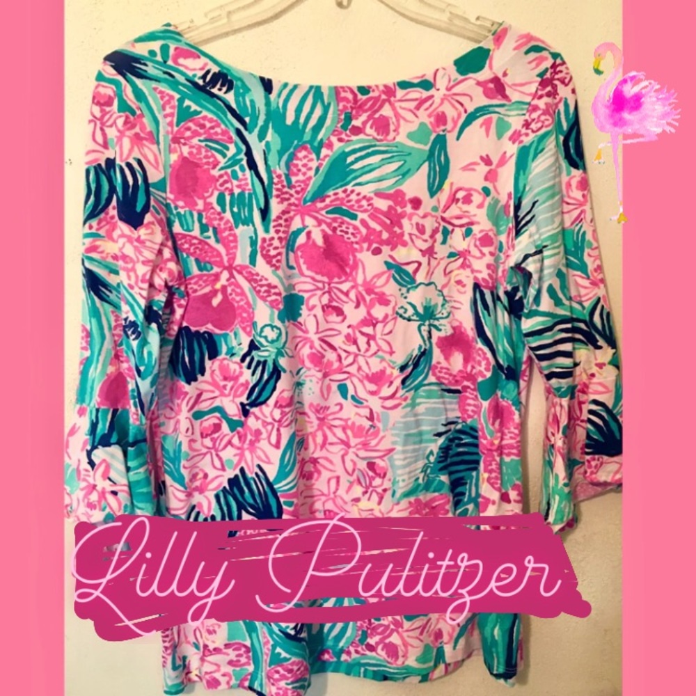 Lilly Pulitzer Bell Sleeve Top - Small
